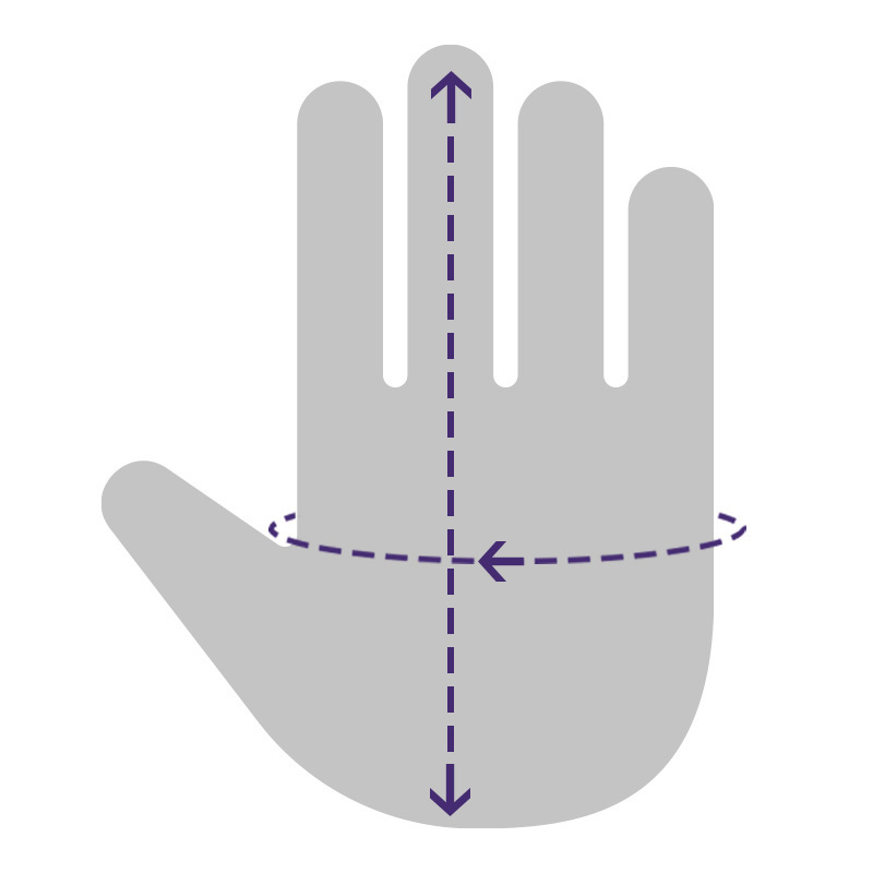 How to measure hand circumference and hand length